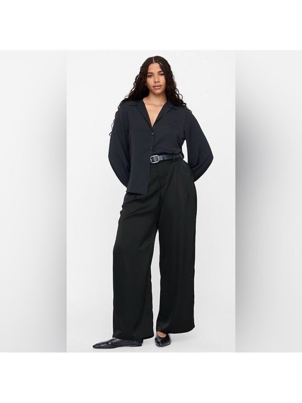 Gap Easy Satin Trousers Dress Pants NWT 16 Tall Boardroom Chic Office Luxury